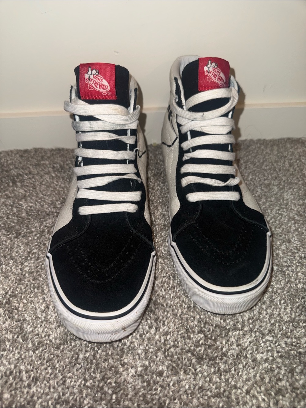 Vans Sk8-Hi High Top Sneakers Peanuts Joe Cool Snoopy